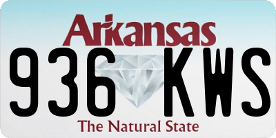 AR license plate 936KWS