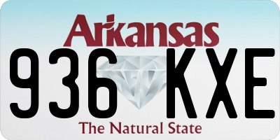 AR license plate 936KXE