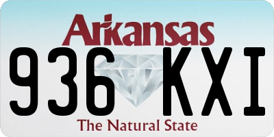 AR license plate 936KXI