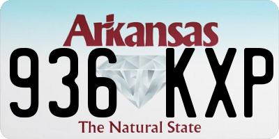 AR license plate 936KXP