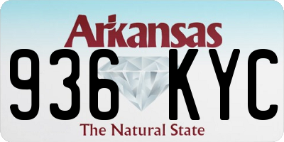 AR license plate 936KYC