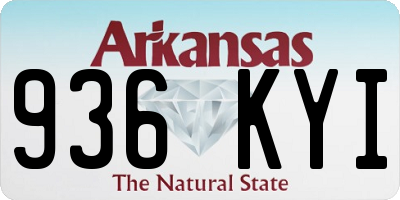 AR license plate 936KYI