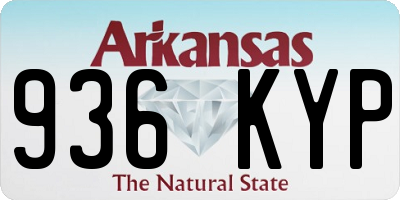 AR license plate 936KYP