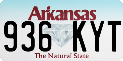 AR license plate 936KYT