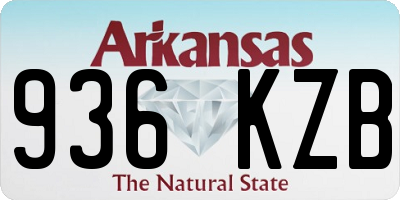 AR license plate 936KZB