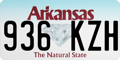AR license plate 936KZH