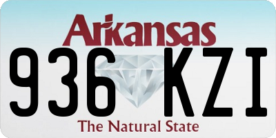 AR license plate 936KZI