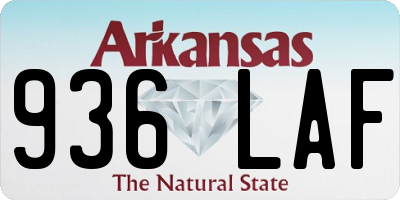 AR license plate 936LAF