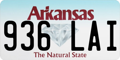 AR license plate 936LAI