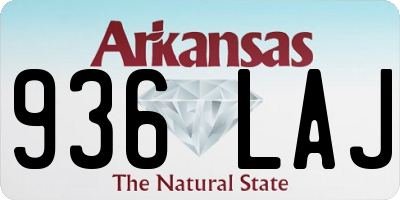 AR license plate 936LAJ