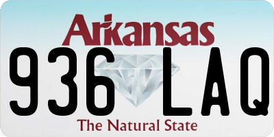 AR license plate 936LAQ