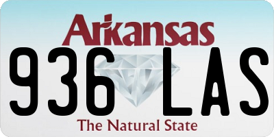 AR license plate 936LAS