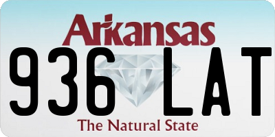 AR license plate 936LAT