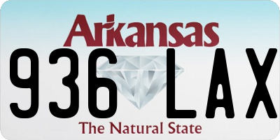 AR license plate 936LAX
