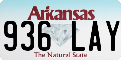 AR license plate 936LAY