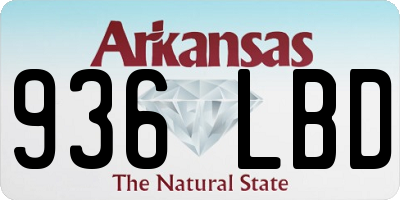 AR license plate 936LBD