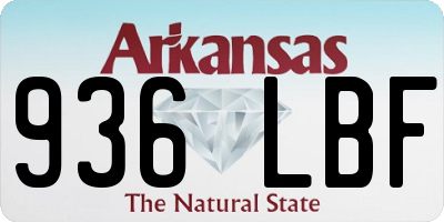 AR license plate 936LBF