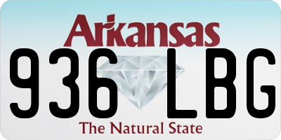 AR license plate 936LBG