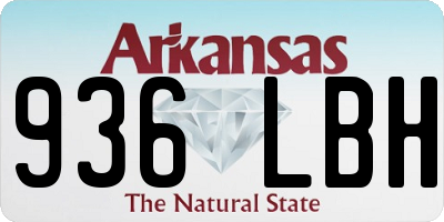 AR license plate 936LBH