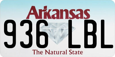 AR license plate 936LBL