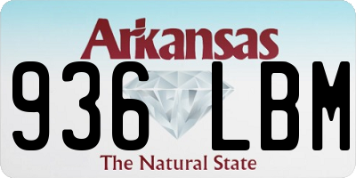 AR license plate 936LBM