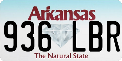 AR license plate 936LBR