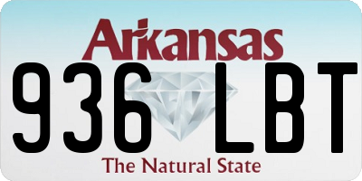 AR license plate 936LBT