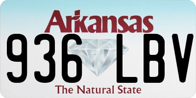 AR license plate 936LBV