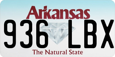 AR license plate 936LBX
