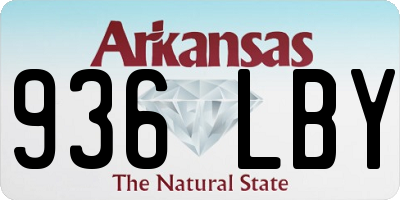 AR license plate 936LBY