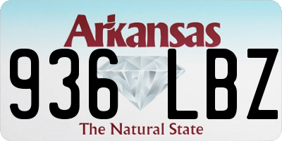 AR license plate 936LBZ