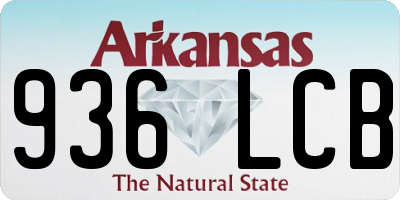 AR license plate 936LCB