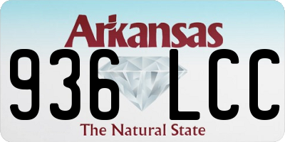 AR license plate 936LCC