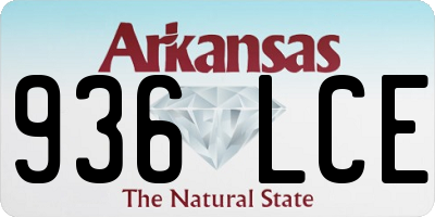 AR license plate 936LCE