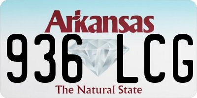 AR license plate 936LCG
