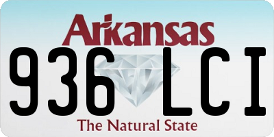 AR license plate 936LCI