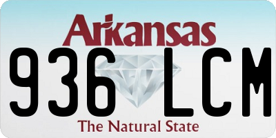 AR license plate 936LCM
