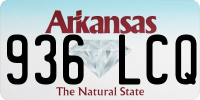 AR license plate 936LCQ