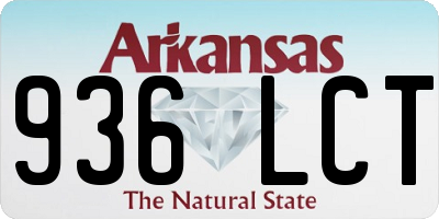 AR license plate 936LCT