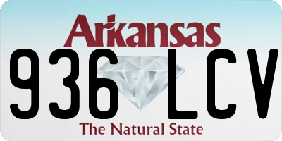 AR license plate 936LCV