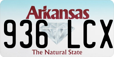 AR license plate 936LCX