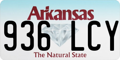 AR license plate 936LCY