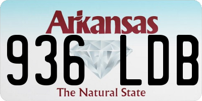 AR license plate 936LDB