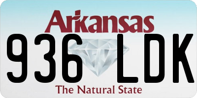 AR license plate 936LDK