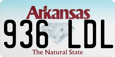 AR license plate 936LDL