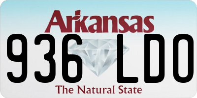 AR license plate 936LDO