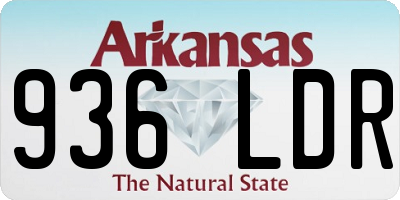 AR license plate 936LDR
