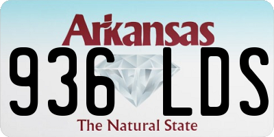 AR license plate 936LDS