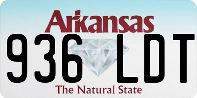 AR license plate 936LDT