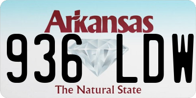 AR license plate 936LDW